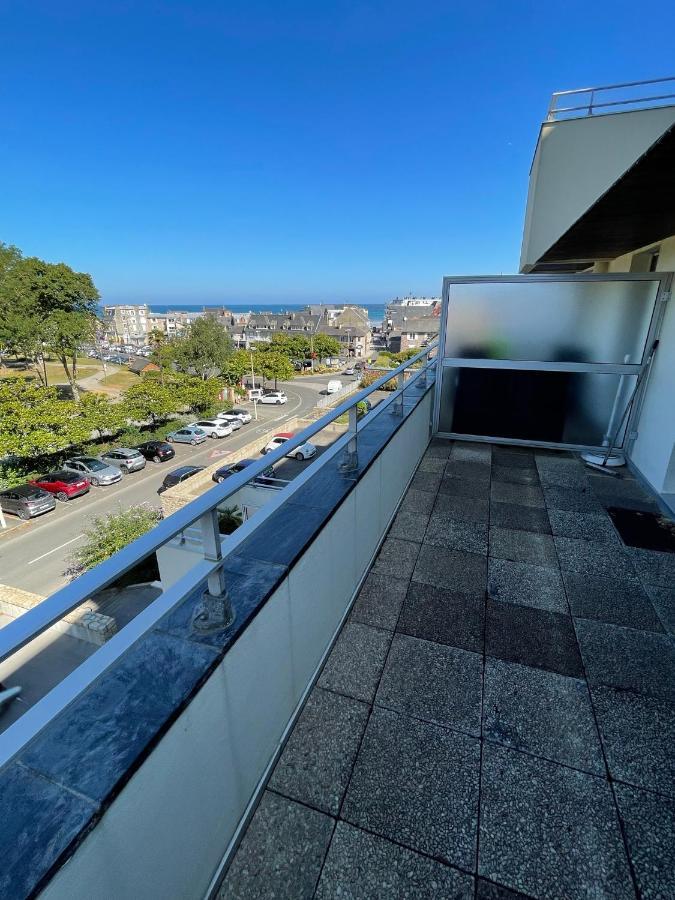 Studio Calme Avec Terrasse Vue Mer Pleneuf-Val-Andre Eksteriør bilde